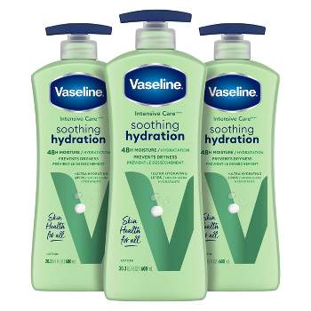Vaseline Intensive Care Soothing Hydration Hand and Body Lotion Aloe - 3ct/20.3 fl oz each