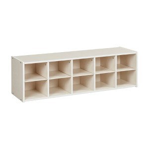 ECR4Kids Streamline 10 Cubby Tray Storage Cabinet, 2x5 - 1 of 4
