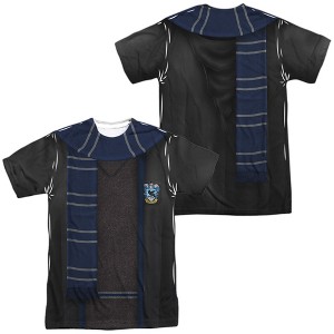 Men's Harry Potter Ravenclaw Thin Scarf Short Sleeve Costume T-Shirt - 1 of 4