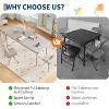 Nasitip Rectangular Folding Table, 47.2" Table for Living Room, Meeting Room, Apartment - 4 of 4