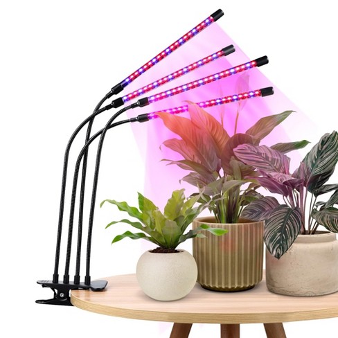 Dartwood Led Grow Lights For Indoor Plants With Red Blue Spectrum - Grow Light With 9 Levels, Auto On Off Function : Target
