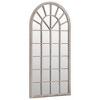Aghana Digitals Gothic Arch Indoor Mirror, 35.4x17.7in Beige Metal Iron Frame, Antique Finish, - 3 of 4