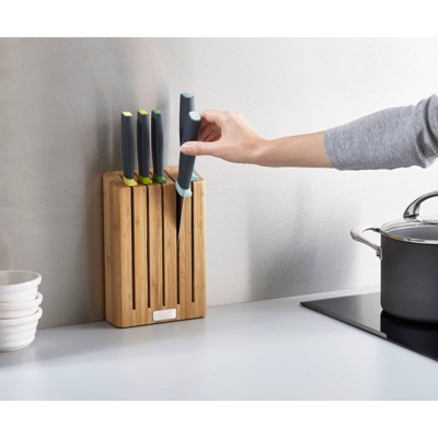 Joseph Joseph Joseph Joseph Elevate Bamboo 5-Piece Knife Block Set