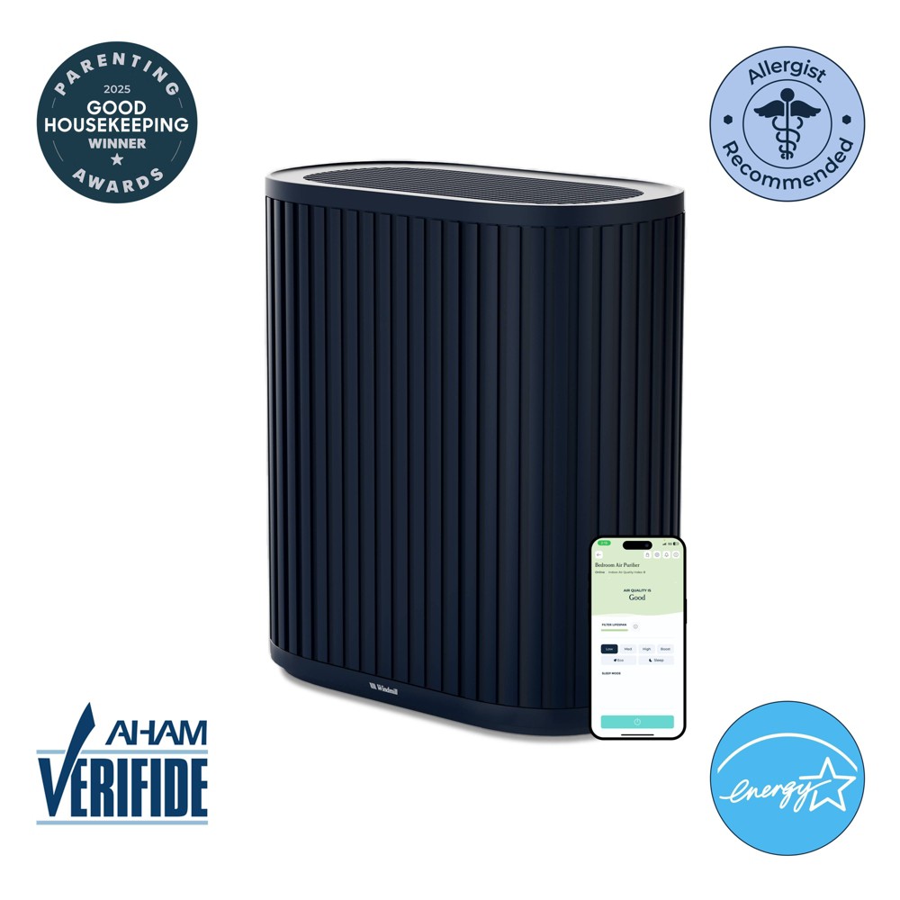 Windmill Heavy Duty 3-in-1 Medical Grade HEPA Air Purifier Navy
