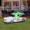 Gemmy 3.7 ft Airblown® Blowup Inflatable Ghostbusters Ecto-1 with Slimer Outdoor Decoration - White - 3 of 3