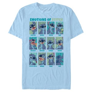 Men's Lilo & Stitch Emotions Of Experiment 626 T-Shirt - 1 of 4