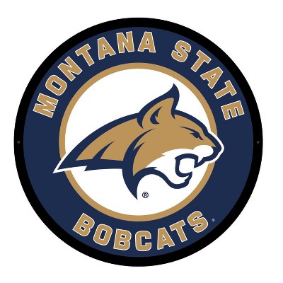 Evergreen Ultra-Thin Edgelight LED Wall Decor, Round, Montana State University- 23 x 23 Inches Made In USA