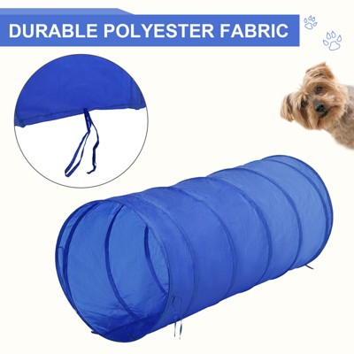 Blue and Yellow Dog Agility Training Course Kit