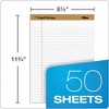 TOPS "The Legal Pad" Plus Ruled Perforated Pads with 40 pt. Back, Wide/Legal Rule, 50 White 8.5 x 11.75 Sheets, Dozen - 2 of 4