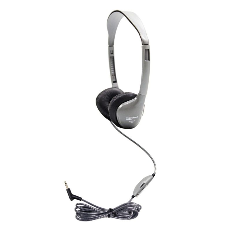 HamiltonBuhl Personal Stereo/Mono Headphones with leatherette Ear Cushions, with Volume Control, 1 of 4
