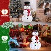 SEVOBAL 4FT Snowman Christmas Yard Decorations, Pull Up Snowman for Xmas Outdoor Holiday Indoor Decor Holiday Displays, White, 27.5"*23.6"*47.24" - 4 of 4