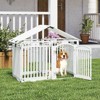 Costway 8/16-Panel 32” Tall Plastic Dog Panel with Securing Locking Door for Medium - 4 of 4
