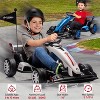 Ride On Go Kart for Kids, 24V 7Ah Battery Two 200W Motors, 8MPH Fast Drifting Circling Car, Adjustable Seat Electric Ride Toy, for Kids 6+ - 3 of 4