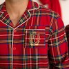 Adult General Sizing Red Tartan Plaid Men's Flannelette Luxe Pajama Set - Posh Peanut - 2 of 4