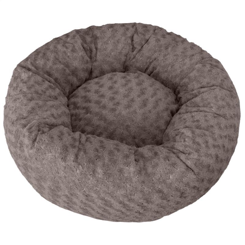 FurHaven Deep Dish Curly Fur Plush Donut Dog Bed, 2 of 5