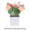 Unique Bargains Artificial Plants Chrysanthemum Plastic 2.95"x2.95"x7.09" 1 Pcs - 3 of 4