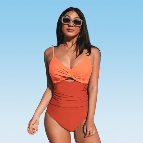 Women's Maternity Spaghetti Straps Ruched One Piece Swimsuit - Cupshe :  Target