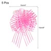 Unique Bargains Christmas Wedding Car Basket Gift Wrapping Large Organza Pull Bow 5 Pcs - 2 of 4
