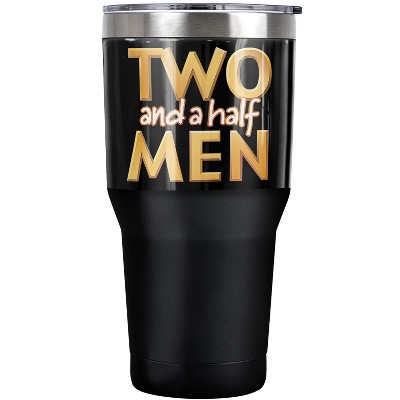 Two And A Half Men Logo Steel Tumbler 30oz Coffee Travel Mug