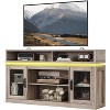 GALAXHERO Farmhouse TV Stand for 65 Inch TV with LED Lights, Rustic Entertainment Center with Storage Cabinets for Living Room or Bedroom - 2 of 4
