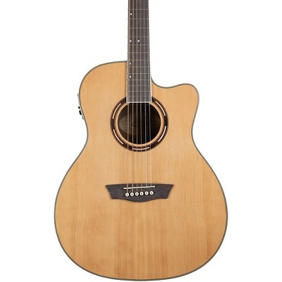 Washburn AG70CE Apprentice Series Grand Auditorium Cutaway Acoustic-Electric Guitar Natural