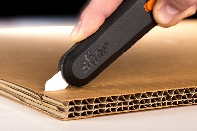 Slice 10550 Manual Utility Knife | Essential Home & Work Knife For Safe & Effective Cutting | Finger-Friendly Safety Blade