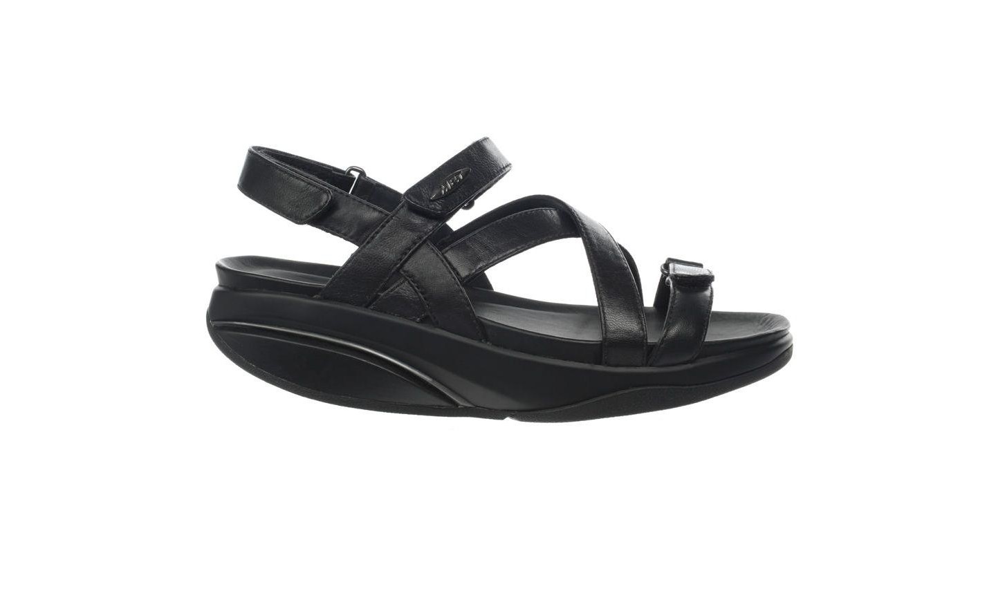 Женские сандалии MBT Kiburi Black Dress Sandals,7.5, цвет: Чёрный — фото 1