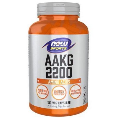 AAKG 2200 by Now Foods  -  180 Vegetarian Capsule