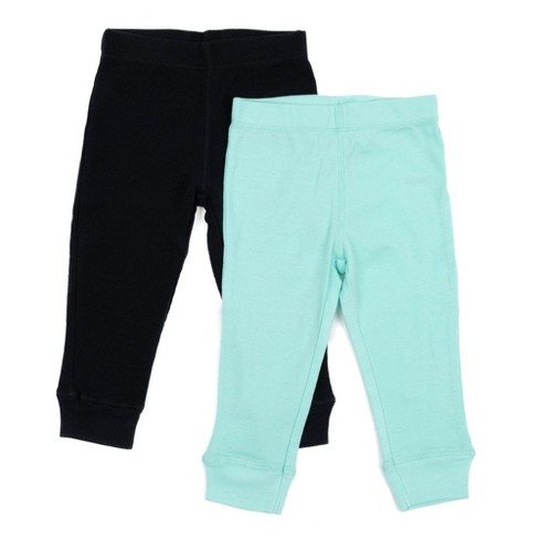 Leveret Baby Two Pack Legging Navy And Aqua 9 Month : Target