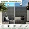 Metal Privacy Screen, Freestanding Outdoor Indoor Divider,Decorative Privacy Screen Panels for Balcony Patio Garden-The Pop Home - 2 of 4