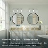 Keonjinn Metal Framed LED Round Frontlit Bathroom Vanity Wall Mirror, 3 Color Temperatures Dimmable, Anti-Fog - 3 of 4