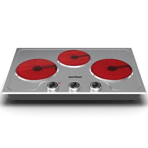Heynemo 1800W Burner Portable Electric Ceramic Stove, C Knob Control, Indicator Light, Compatible with All Cookware for Multiple Cooking Scenarios - 1 of 4