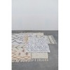 Storied Home Geometric Print Cotton Tufted Bath Mat, Black and White - 3 of 4