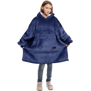 Catalonia Girls' Hoodie Sweatshirt, Oversized Wearable Fleece Pullover Boys, Gift Idea for Kids - 1 of 4