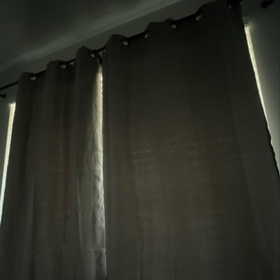 1pc 52x63 Blackout Rowland Curtain Panel Light Gray - Eclipse : Target