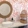 Tempaper & Co.® Coral Reef Removable Peel and Stick Wallpaper, Rose Quartz, 28 sq. ft.: Vinyl, Self-Adhesive, Botanical Pattern, Jungalow - image 2 of 4