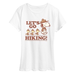 Women's - Peanuts - Lets Go Hiking Short Sleeve Graphic T-Shirt - 1 of 4