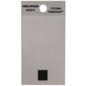 Hillman 2 in. Reflective Black Vinyl Self-Adhesive Special Character Period 1 pc (Case of 6) - 1 of 1