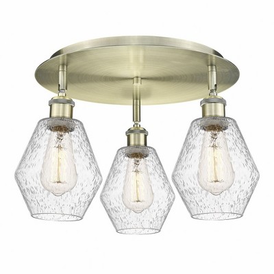 Cindyrella - 3 Light Flush Mount In Industrial Style-10 Inches Tall and 17.75 Inches Wide