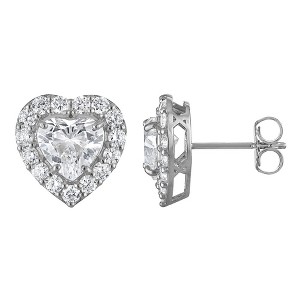 Naturalux 14K Yellow Gold 2.75 cttw Lab Grown Diamond Halo Stud Earrings - 1 of 4