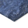 Denim Blue And Sky Blue Abstract Washable Indoor Outdoor Area Rug - 4 of 4