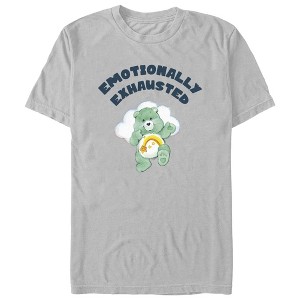 Men's Care Bears Emotionally Exhausted T-Shirt - 1 of 4