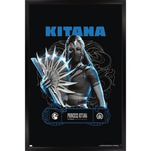 Trends International Mortal Kombat 1 - Princess Kitana Framed Wall Poster Prints - 1 of 4