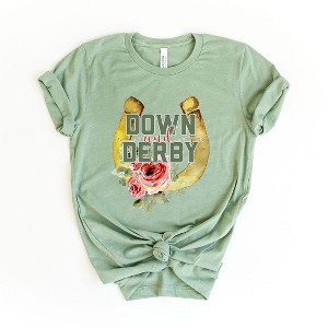 Simply Sage Market Women's Down and Derby Short Sleeve Graphic Tee - 1 of 3