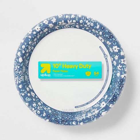 Blue Floral Paper Plate 10" - up&up™ - image 1 of 3