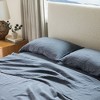 Crane Home | Oasis Crinkled Comfort 4-Piece Sheet Set (Midnight Tide) - 4 of 4