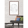 Trends International LINE AND BRUSH - Continuous Line Cassette Player Framed Wall Poster Prints - 2 of 4