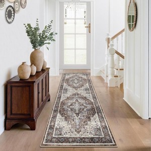 Acekool Vintage Floral Washable Rugs - 1 of 4