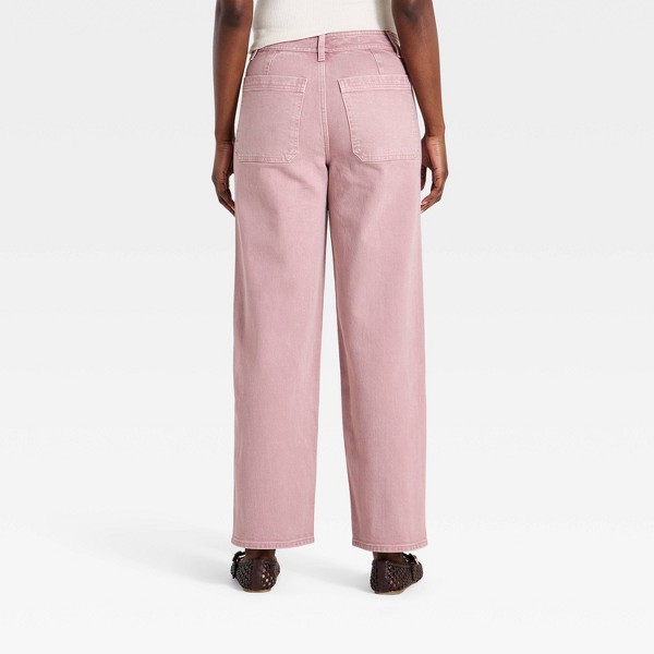 Pantalones rectos de mujer estilo marinero - Universal Thread™ malva 2