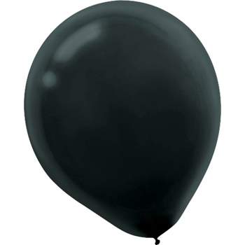 Amscan Solid Color Packaged Latex Balloons 5" Black 6/Pack 50 Per Pack (115920.1) 115920.10